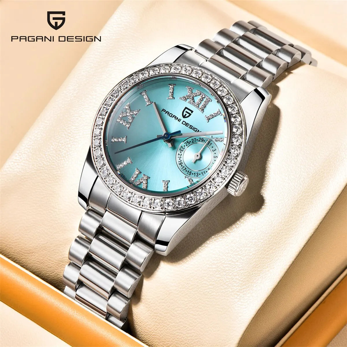 Elvetia® – Liora 32 | Elegant 32mm Women's Quartz Watch with Sapphire Glass & Waterproof Design