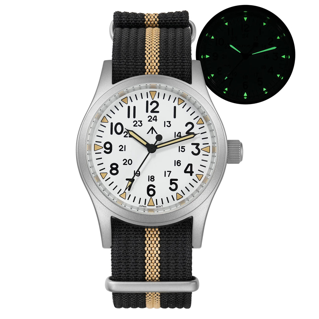 Solvara® – Mistréno ML05 | 38mm Vintage Men’s Watch with VH31 Sweep Movement, Domed Sapphire & Luminous Details