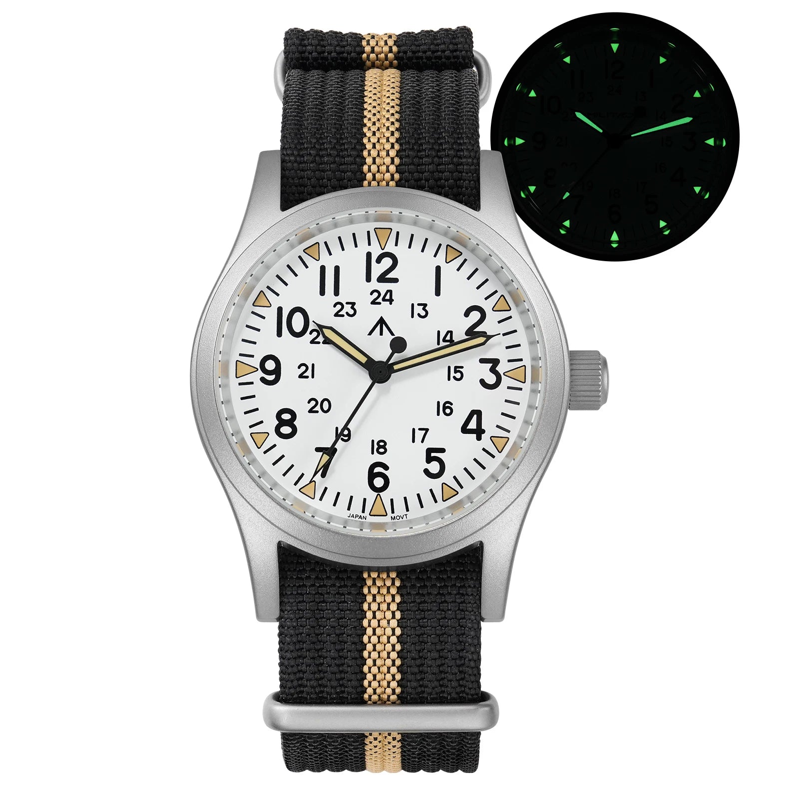 Solvara® – Mistréno ML05 | 38mm Vintage Men’s Watch with VH31 Sweep Movement, Domed Sapphire & Luminous Details