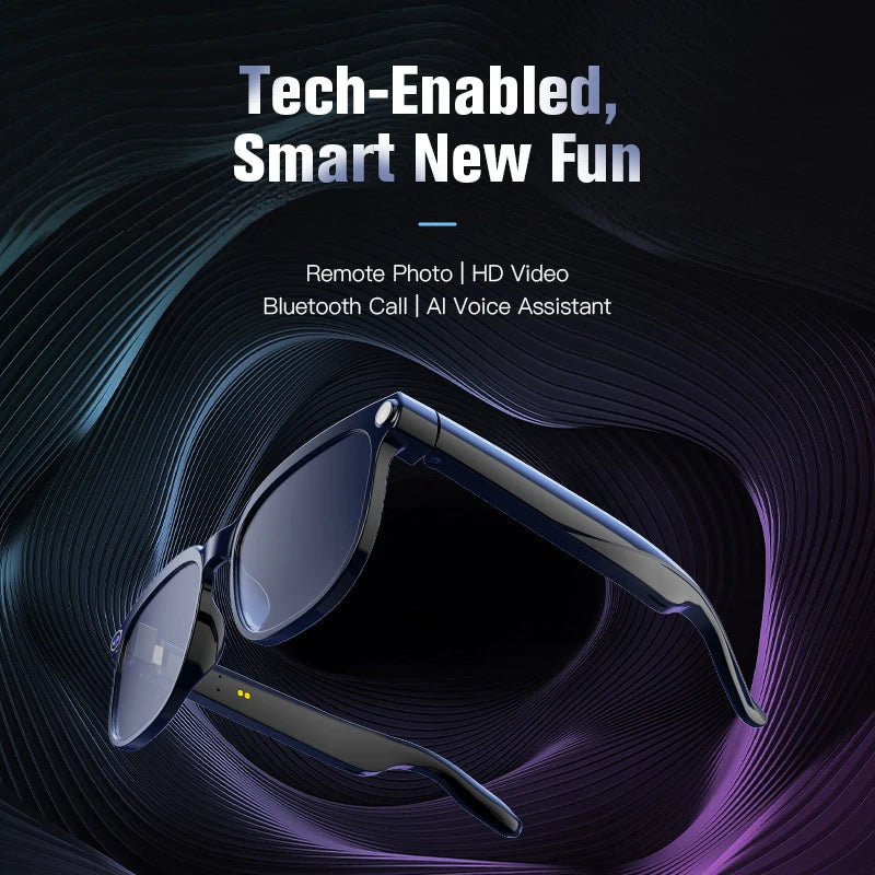 Nexvion® – 4K AI Smart Glasses with Camera & Voice Assistant | Bluetooth Calling, Video Recording, IP68 Waterproof