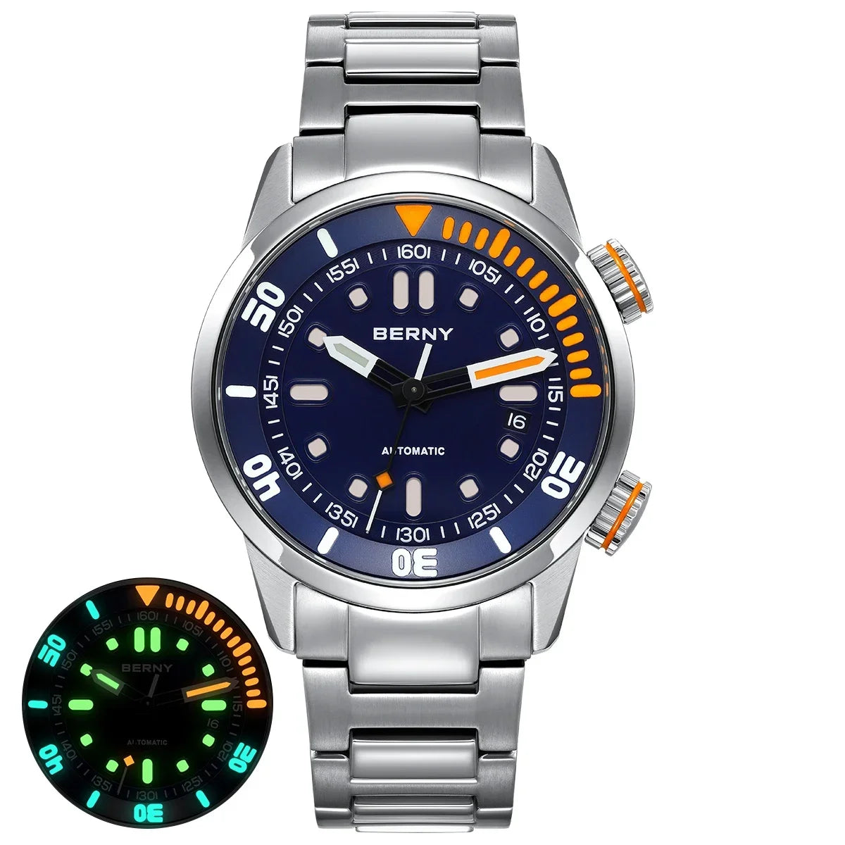 Nautivus® – Automatic Dive Watch for Men | 20ATM Waterproof, Sapphire Crystal, Super Luminous, Original Sport Design