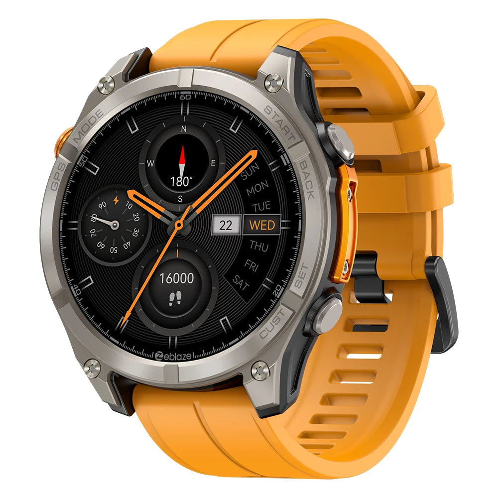 Nexaro® – OrbitX 4 | 6-Satellite Smart GPS Watch with AMOLED Screen & Voice Calling
