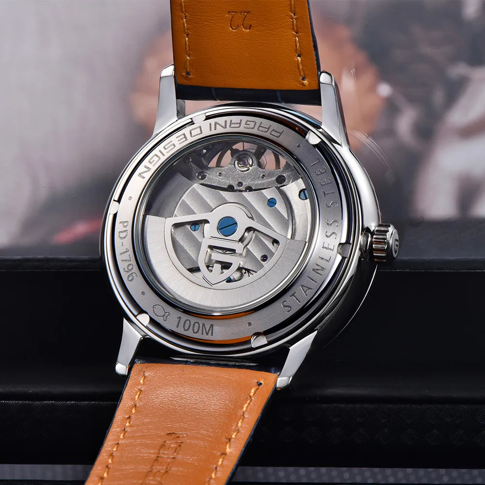 Nocterro® – Men's Automatic Business Watch | 42mm, Night Light Dial, 100m Waterproof, Timeless Mechanical Design