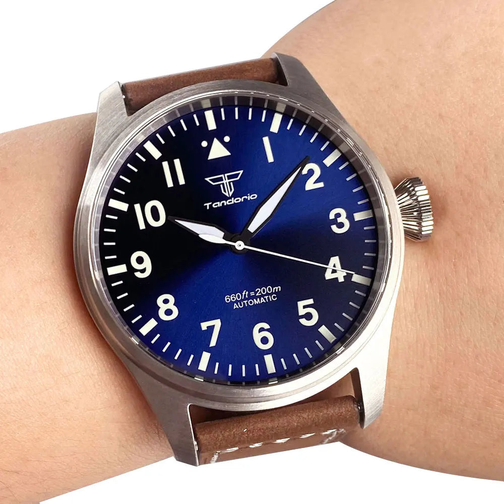 Aetherion® – Gravemax 42 | Pilot-Dive Automatic Watch with NH35/PT5000 Movement, Sapphire Crystal & 20Bar Resistance