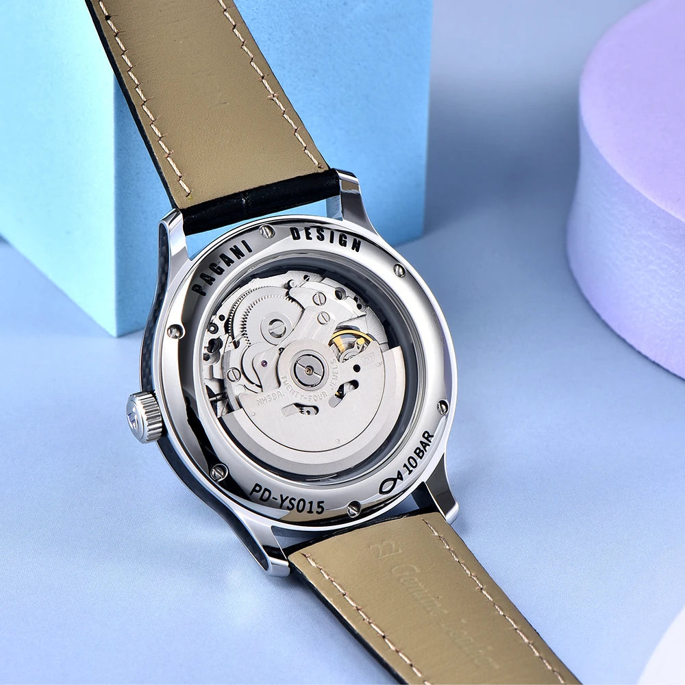 Gravaro® – Men's Automatic Watch NH39 | 41mm, Stainless Steel, 10ATM Waterproof, Bold Mechanical Design