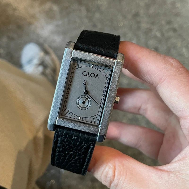 Valtren® – Ducare Square | Luxury Tank-Style Watch for Men with Quartz or Automatic Movement – Vintage Elegance for Gentlemen