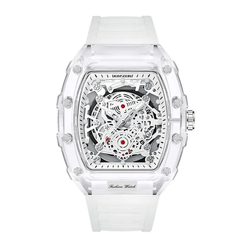 Tonvexis® – Fashion Tonneau Quartz Watch for Men | Luminous Hands, Calendar Display, Waterproof, Bold Personality Design