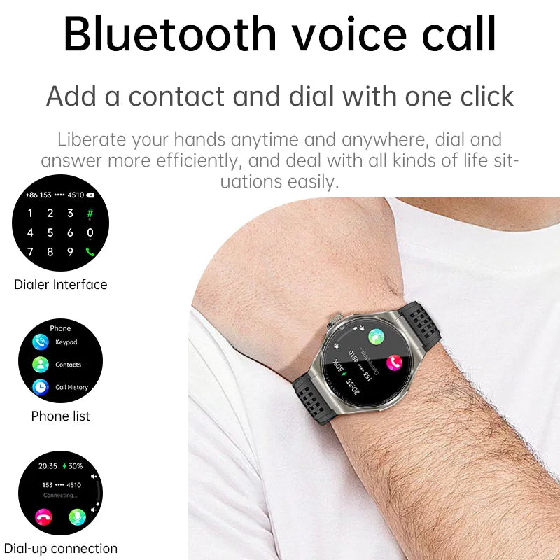 Veyronis® – Men’s Smartwatch with 1.43" AMOLED | Bluetooth Calling, SOS, Blood Oxygen, Fitness & Health Tracker