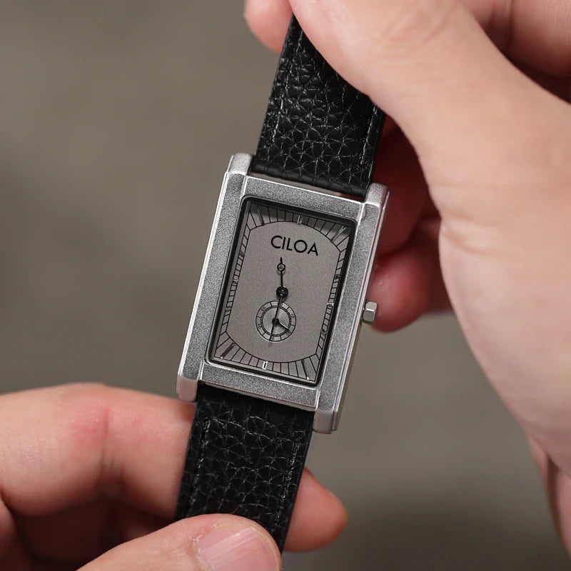 Valtren® – Ducare Square | Luxury Tank-Style Watch for Men with Quartz or Automatic Movement – Vintage Elegance for Gentlemen