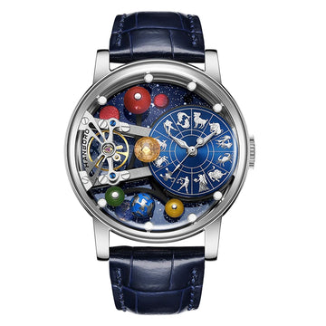 🍃 Astralyx® – Celestial Automatic Watch for Men | Starry Sky Dial, Luminous Night Design, Constellation Inspired