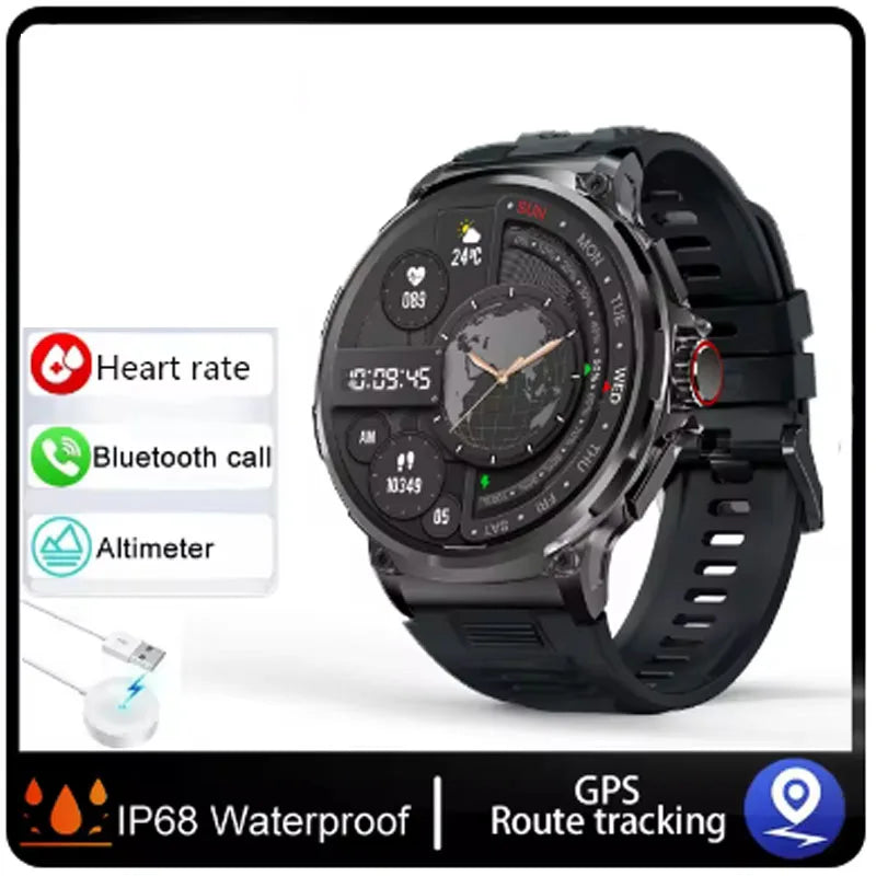 TechNavis® – Smartwatch for Men | GPS, 710mAh Long Battery, Bluetooth HD Call, Multi-Device Compatible