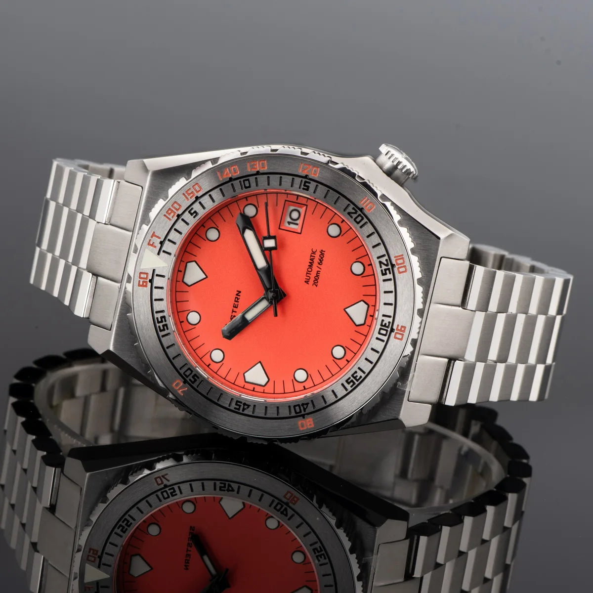 Maridive® – Men's Automatic Diver Watch | NH35 Movement, Ceramic Bezel, Sapphire, Luminous, Jubilee Bracelet, 600T Retro Style