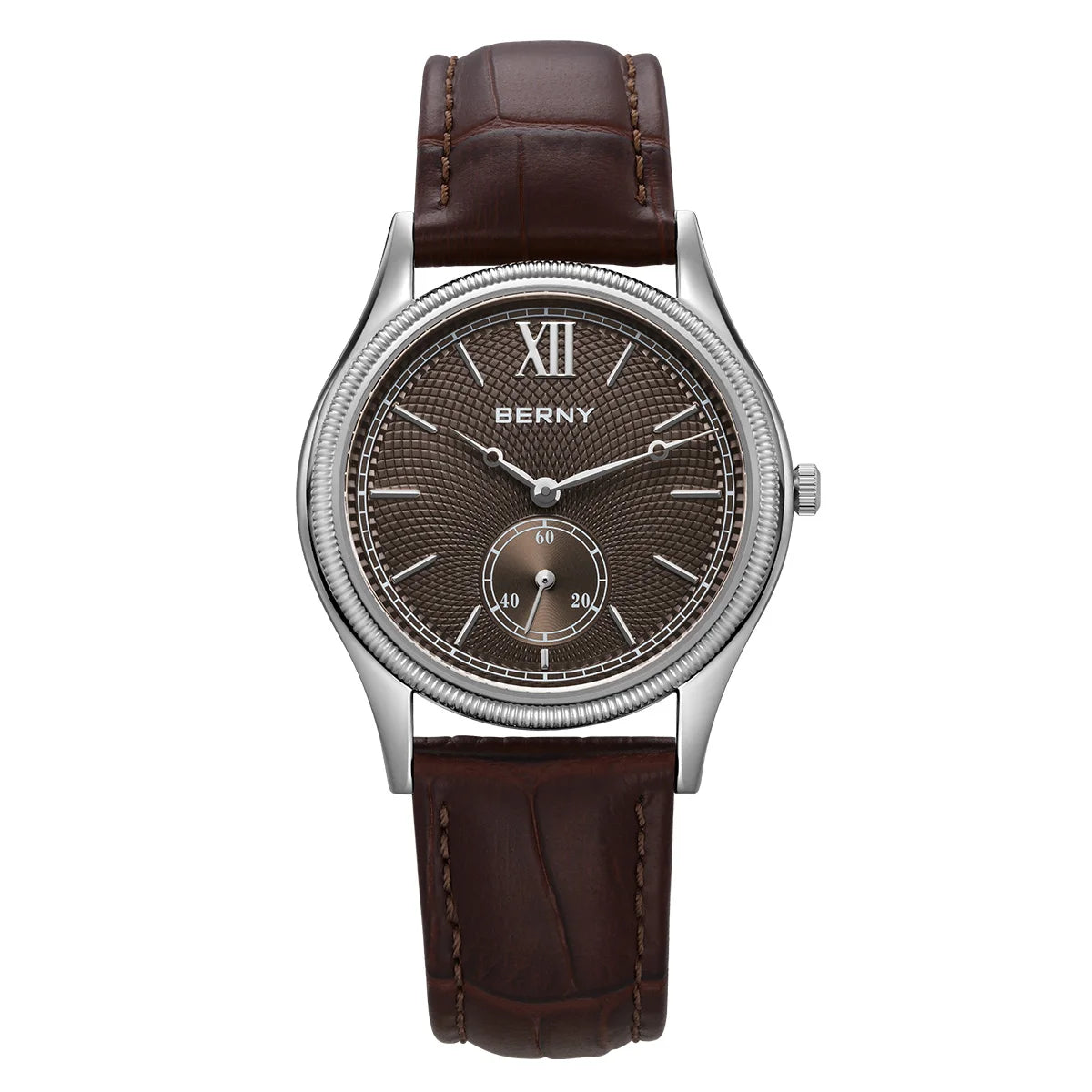 Eslenza® – Gentralis Ultra | Ultra-Thin Quartz Dress Watch for Men with Leather Band & Classic Stainless Steel Elegance