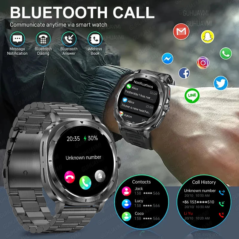 Vitaluxe® – BioCore 7 | Advanced Smartwatch for Blood Fat, Blood Pressure, Body Analysis & ECG+PPG Health Tracking
