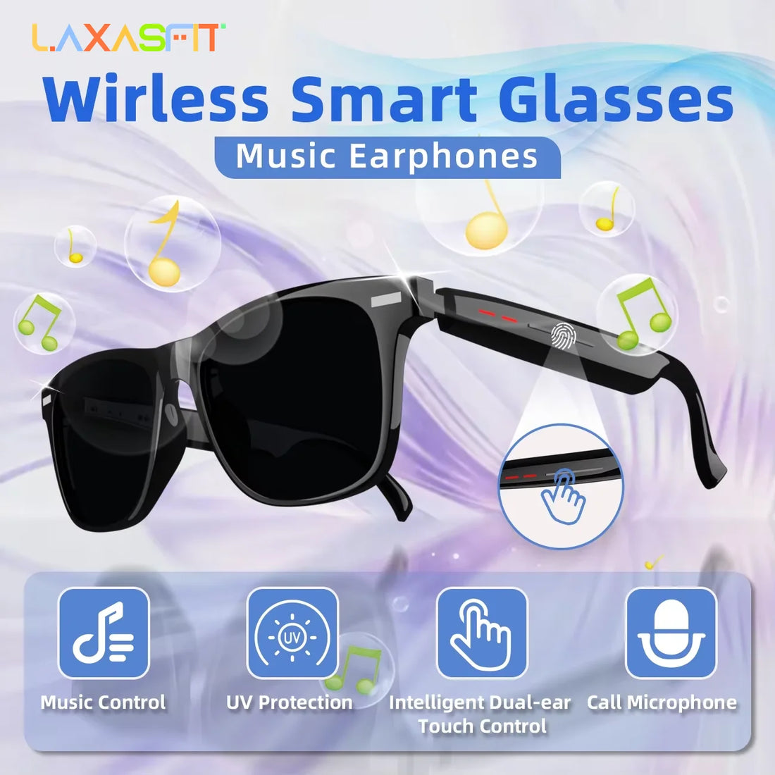 Bluvex® – Smart Sunglasses with Blue Light Protection & Audio | Bluetooth Calling, Music Player, UV Protection