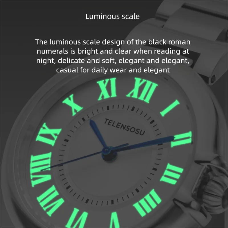 Lusivelle® – Éclora 8801 | Elegant Luxury Quartz Ladies' Watch with Butterfly Buckle – Designed for Banquets & Sophisticated Evenings