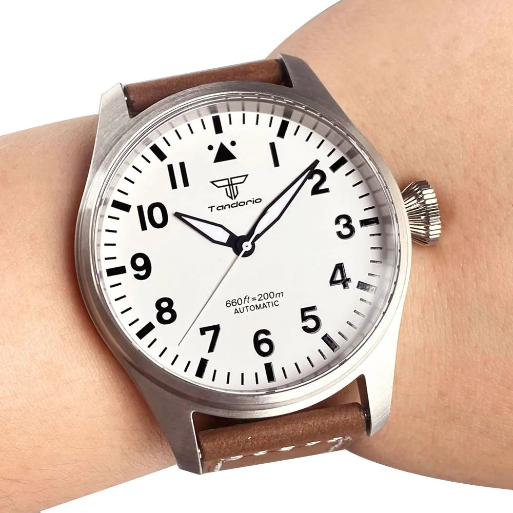 Aetherion® – Gravemax 42 | Pilot-Dive Automatic Watch with NH35/PT5000 Movement, Sapphire Crystal & 20Bar Resistance