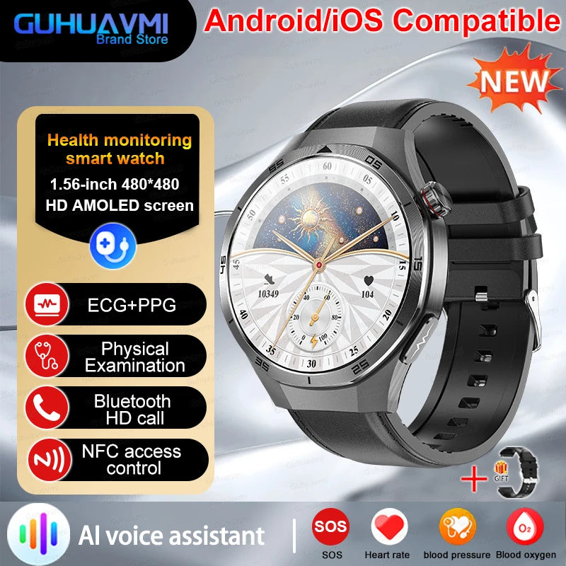 Healtrix® – BioScan 5 | 5-in-1 Health Smartwatch with Uric Acid, Blood Lipid, BP, Sleep Monitor & Bluetooth Call