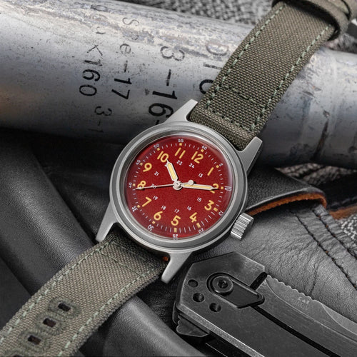 Arvectra® – Retro Military Automatic Watch | 36MM, NH35A Movement, Unisex Design, Sporty Vintage Style