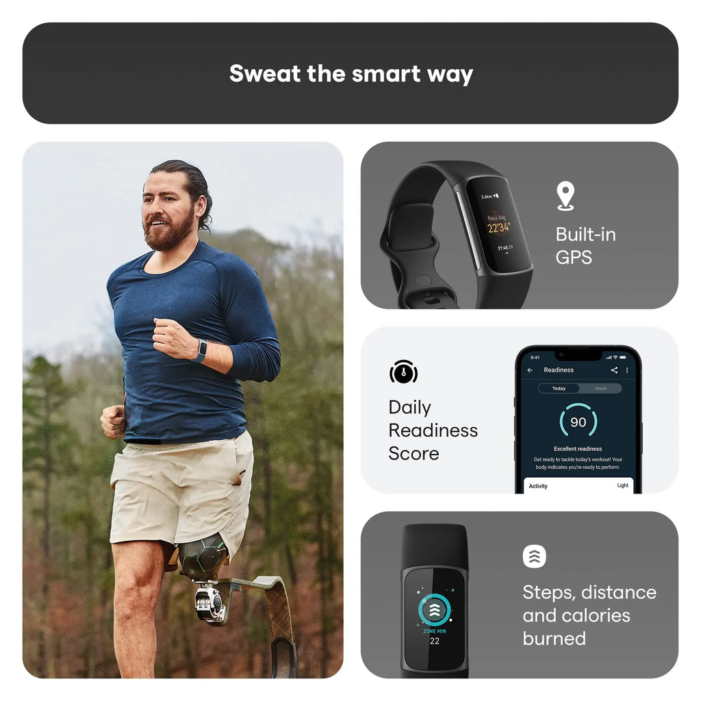 HealthCore® – VitalTrack 5 | Advanced Wellness Tracker with Built-in GPS & 24/7 Heart Monitoring