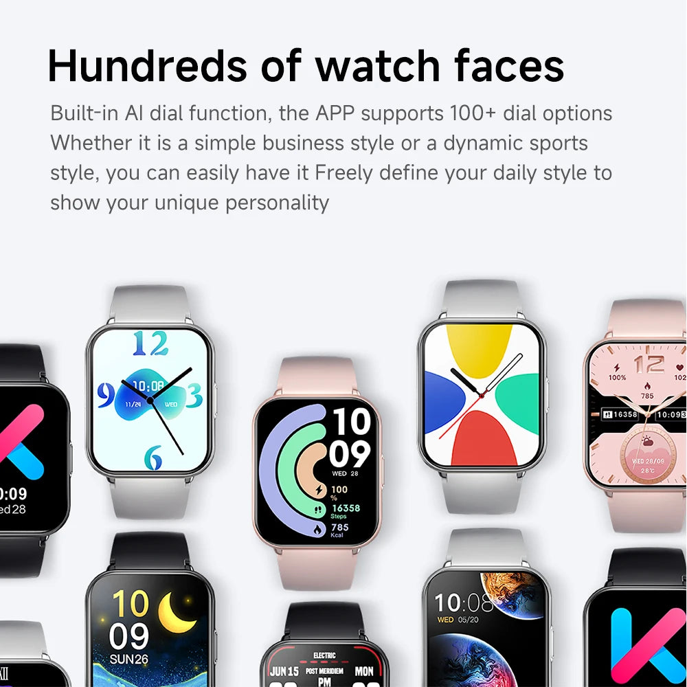 Nexidyne® – Aivance M2 | Smartwatch with 1.83" HD Display, Built-in ChatGPT, 100+ AI Faces, Bluetooth Call & Health Tracking