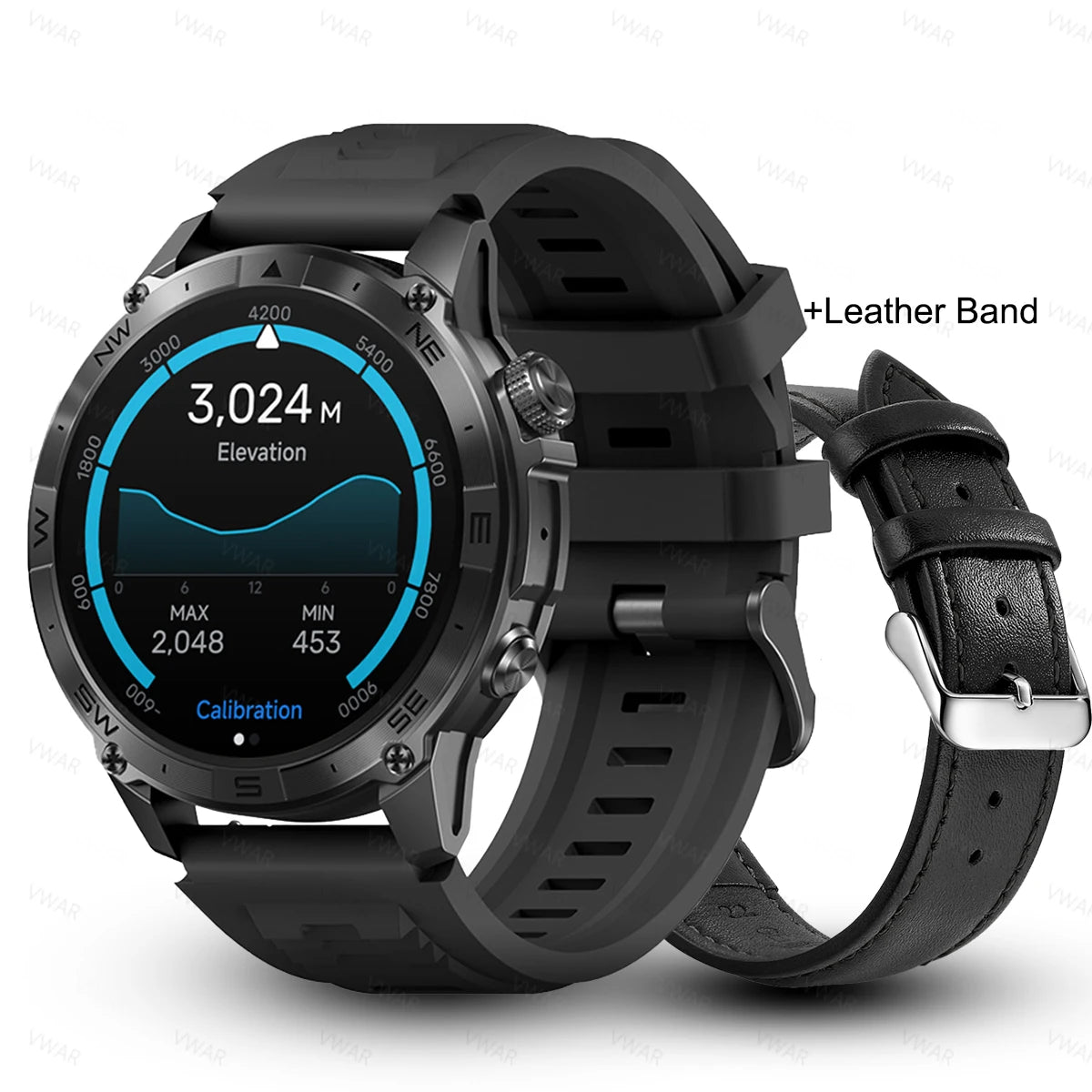 Deltora® – Fortrek ACE | Military Sport Smartwatch with Dual-Band GNSS, Compass, 5ATM Waterproof – For Men on the Move