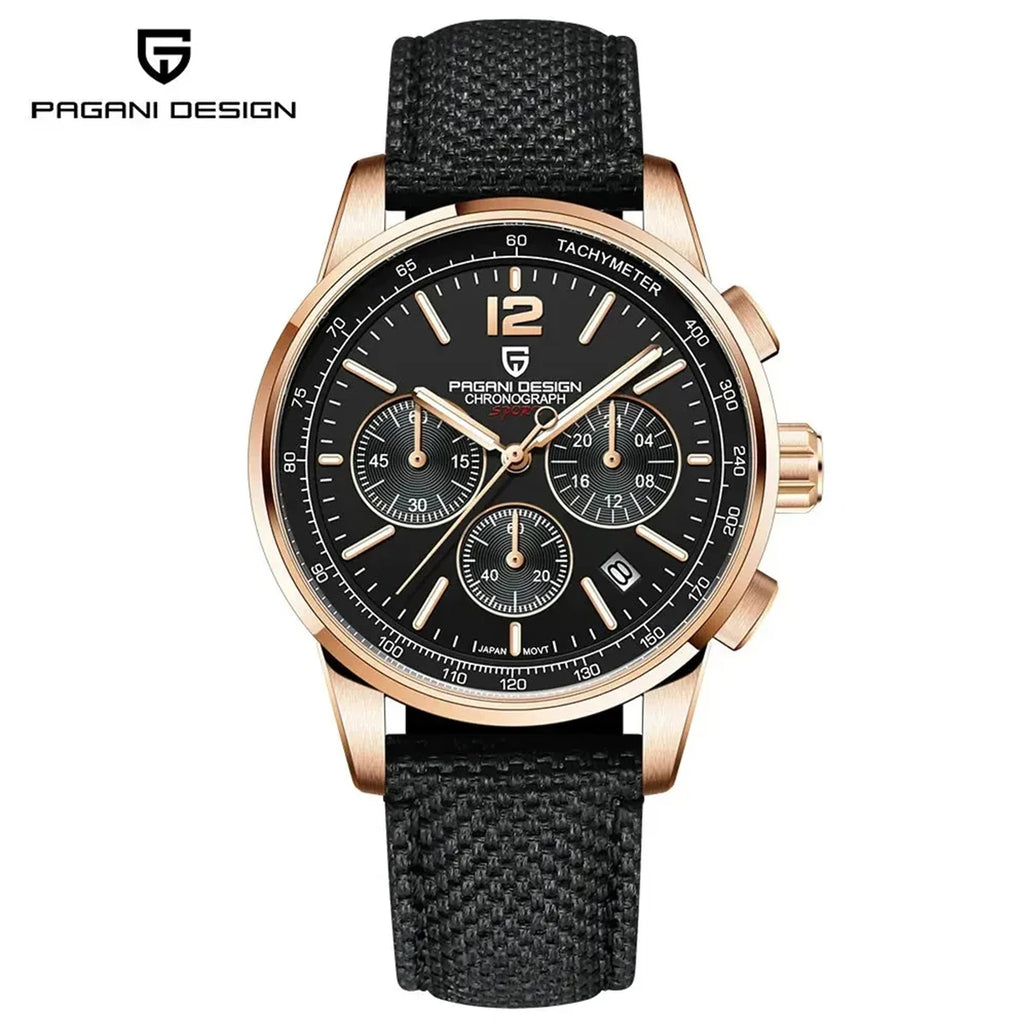 Bravure® – Silvonic VK63 | Men’s Stainless Steel Quartz Watch with Sapphire Crystal & 100M Waterproof Rating