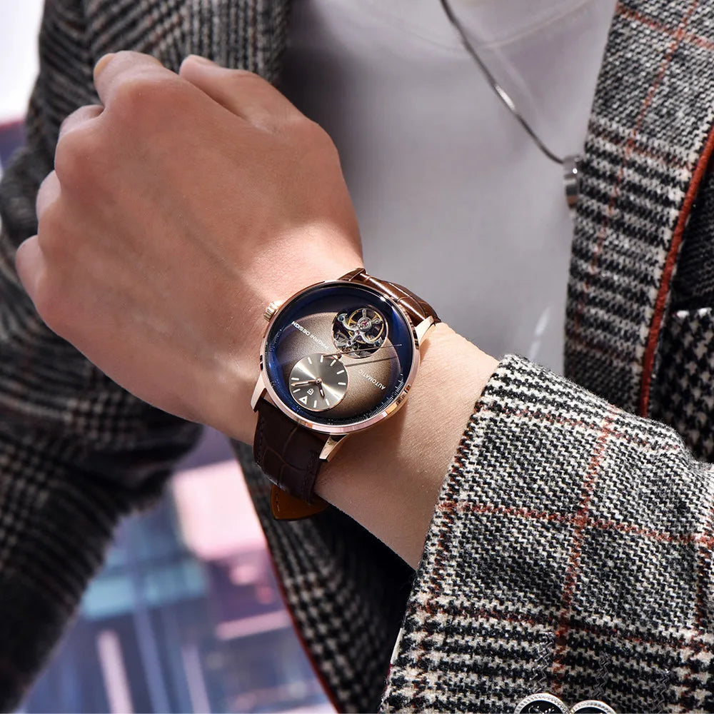 Nocterro® – Men's Automatic Business Watch | 42mm, Night Light Dial, 100m Waterproof, Timeless Mechanical Design