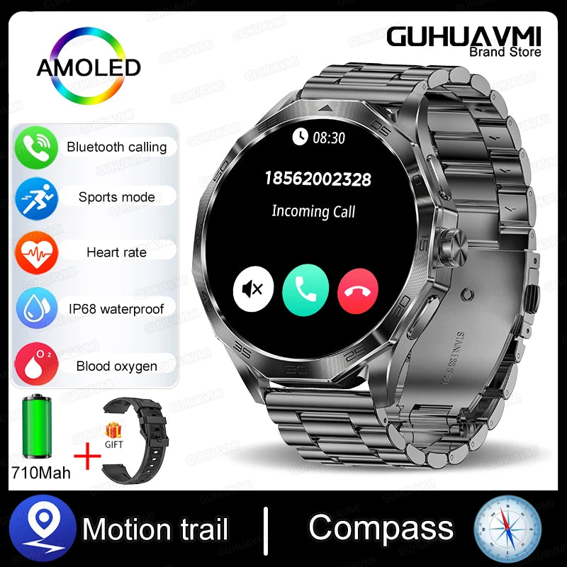 Venturox® – Outdoor GPS Smartwatch for Men | 750mAh Battery, Compass, Air Pressure, Bluetooth Call, Health & Sport Tracking