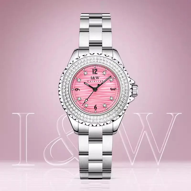 Serenelle® – Luxury Quartz Watch for Women | Sapphire Crystal, Stainless Steel, Waterproof, Elegant Gift Design