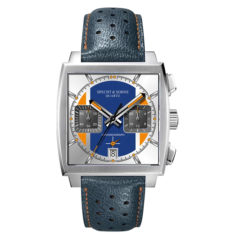 Gravian® – Luxury Chronograph Sports Watch for Men | Stainless Steel, Quartz Movement, Waterproof, Bold Fashion Style