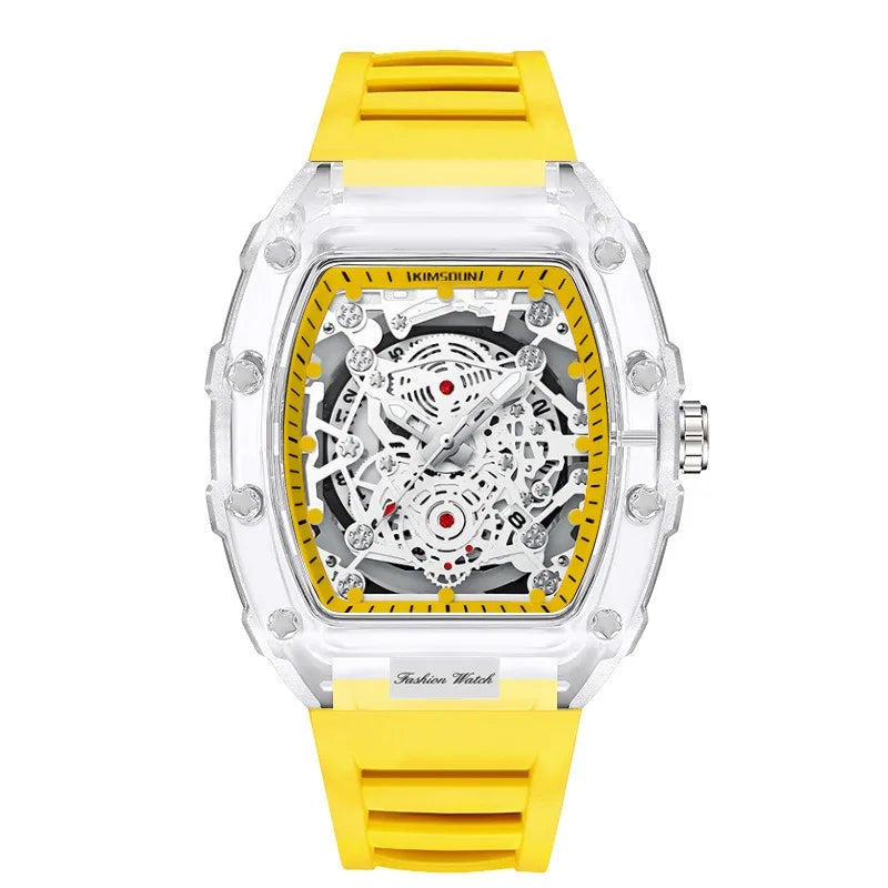 Tonvexis® – Fashion Tonneau Quartz Watch for Men | Luminous Hands, Calendar Display, Waterproof, Bold Personality Design