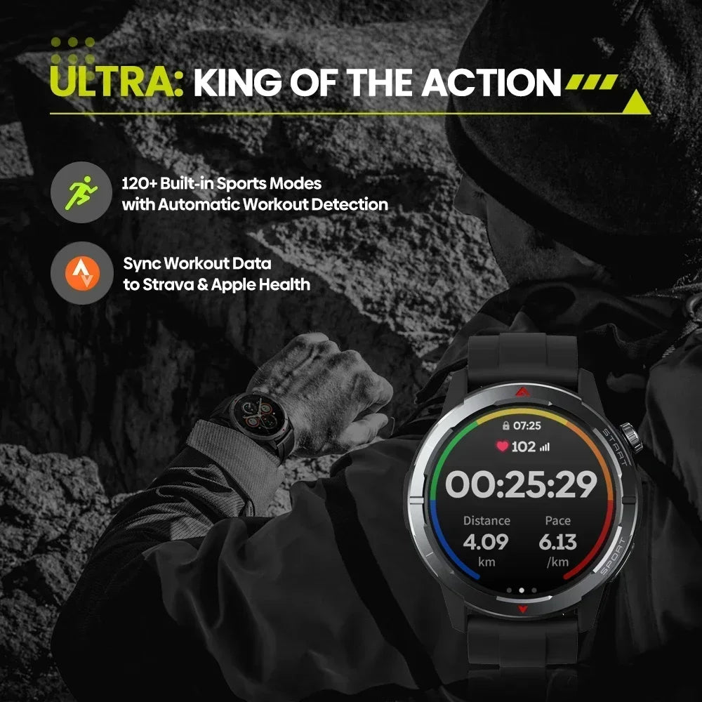 Z-Strider® – SkyForce Ultra | GPS Smartwatch with Compass, Dual GNSS & Bluetooth Call