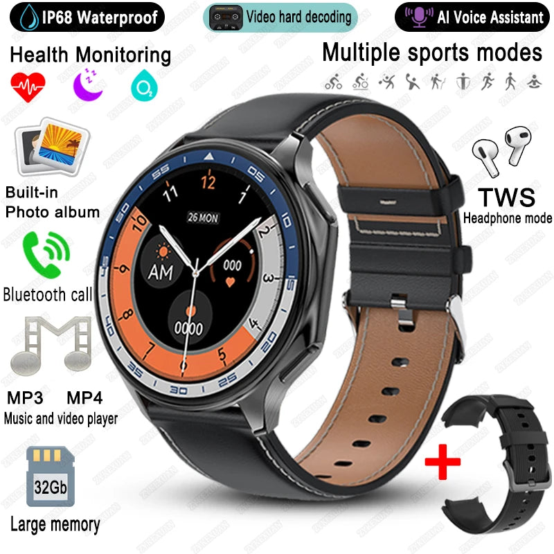 Memorix® – Premium Business Smartwatch with 32GB Storage | Album Sync, Fitness Tracker, Waterproof, iOS & Android Compatible