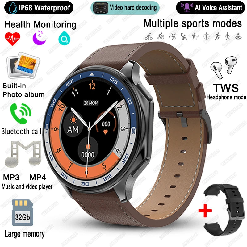 Memorix® – Premium Business Smartwatch with 32GB Storage | Album Sync, Fitness Tracker, Waterproof, iOS & Android Compatible