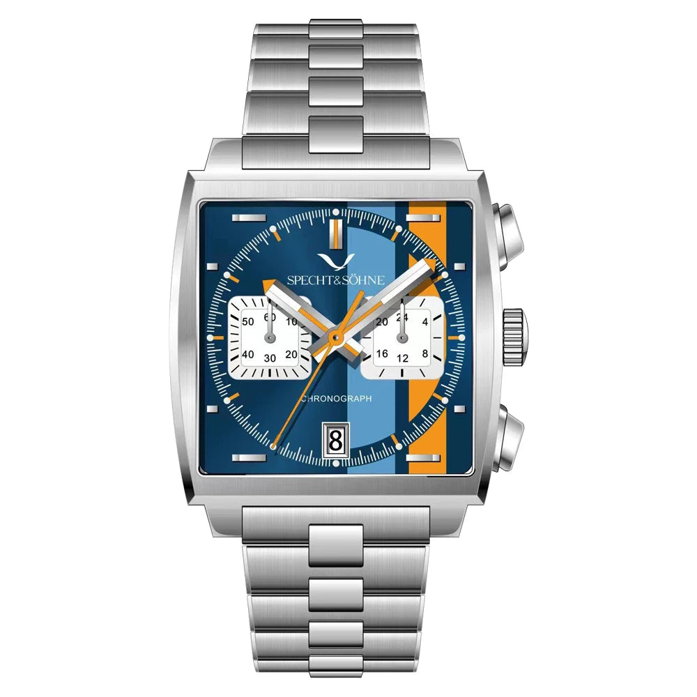 Gravian® – Luxury Chronograph Sports Watch for Men | Stainless Steel, Quartz Movement, Waterproof, Bold Fashion Style