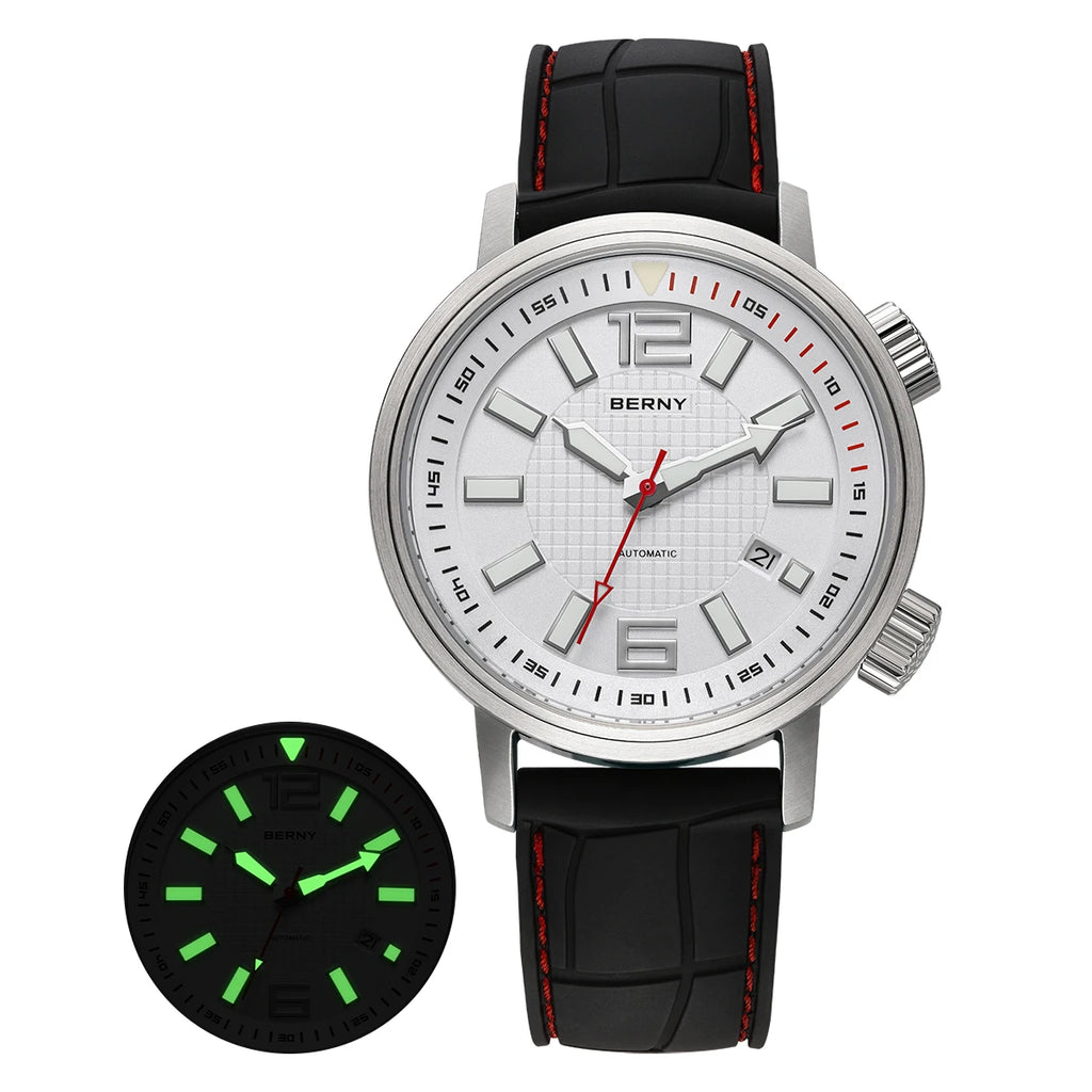 Kharvex® – Deepcore 44 | Automatic Diver Watch with Sapphire Crystal, Fluororubber Strap & 20ATM Water Resistance