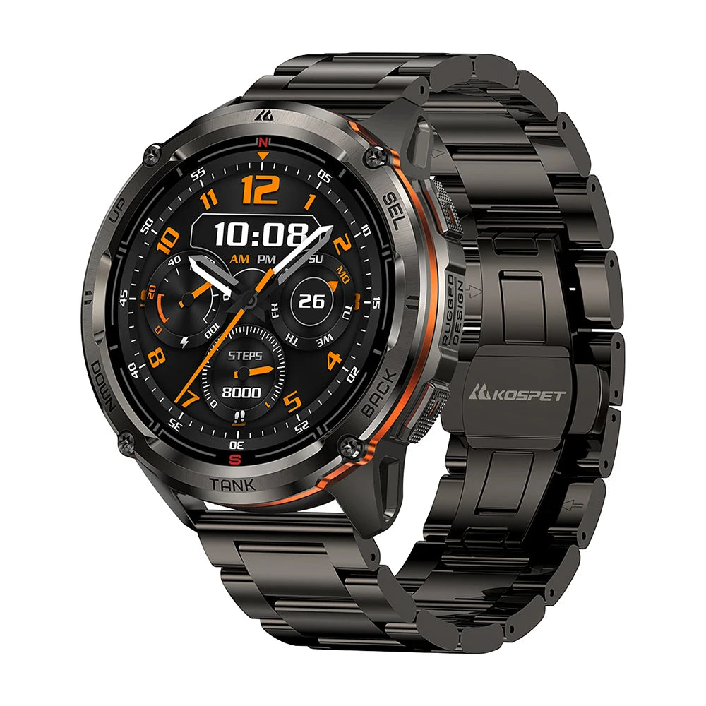 IronPeak® – UltraForce | Rugged Military-Grade GPS Smartwatch with AMOLED Display & IP69K Waterproof