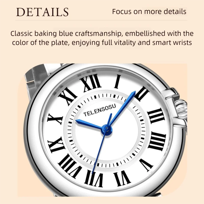 Lusivelle® – Éclora 8801 | Elegant Luxury Quartz Ladies' Watch with Butterfly Buckle – Designed for Banquets & Sophisticated Evenings