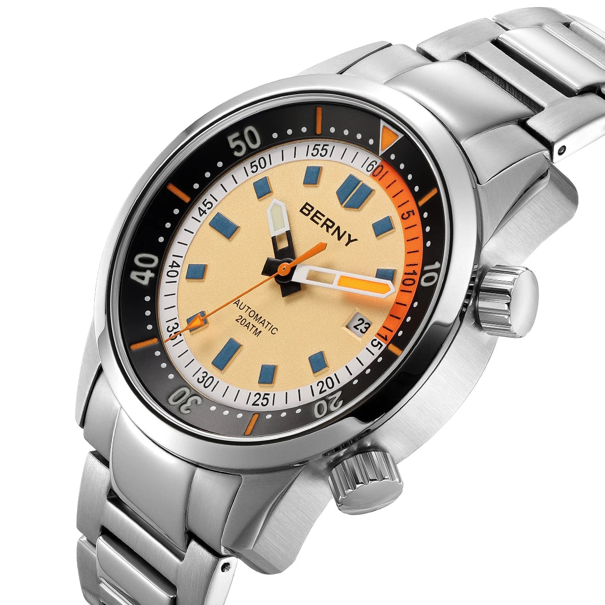 Hydronox® – Automatic Diver Watch for Men | 20ATM Waterproof, Super Luminous, Sapphire Crystal, Full Stainless Steel  Product Description