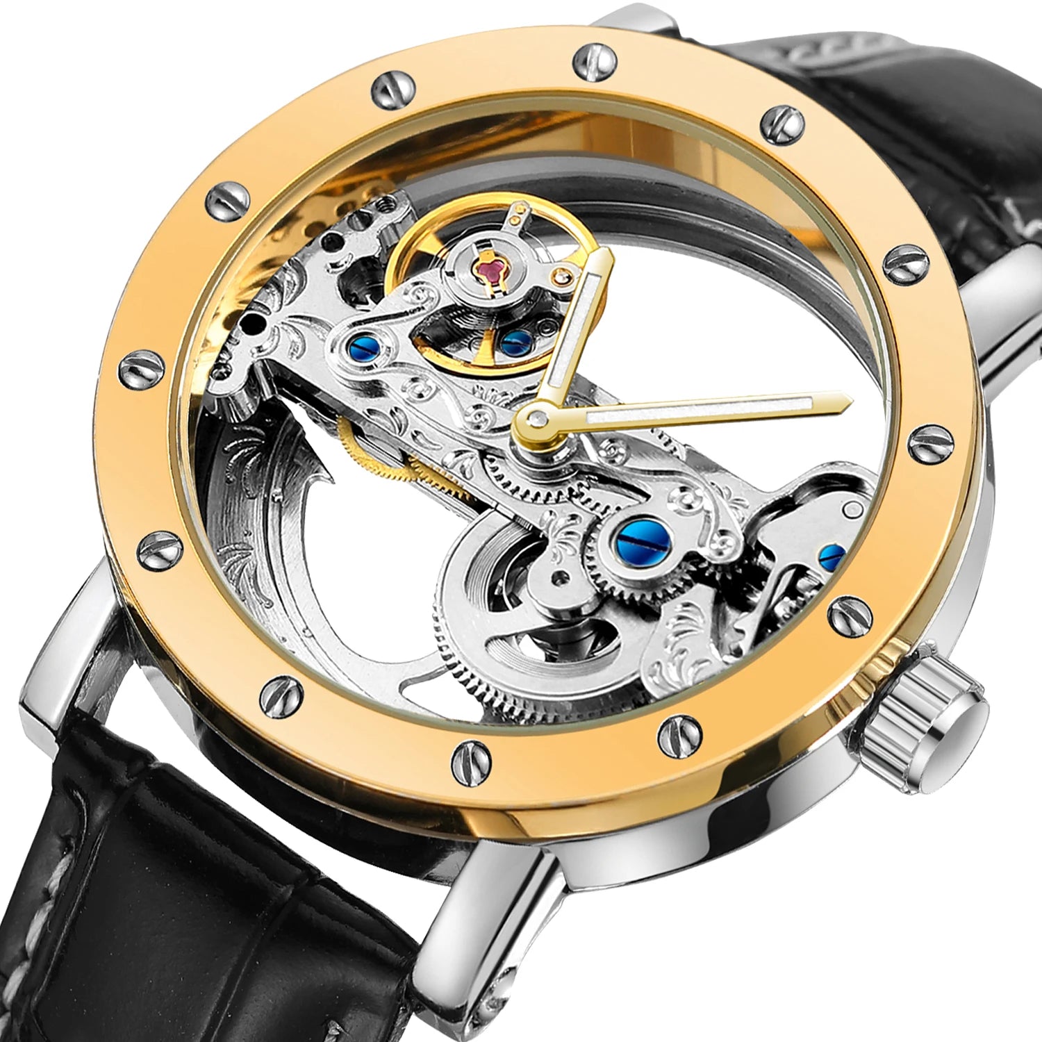 Horvantis® – Luxury Skeleton Tourbillon Mechanical Watch | Automatic, Luminous, Waterproof, Leather Strap, Elegant Style