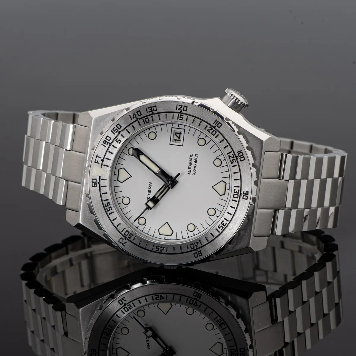 Maridive® – Men's Automatic Diver Watch | NH35 Movement, Ceramic Bezel, Sapphire, Luminous, Jubilee Bracelet, 600T Retro Style