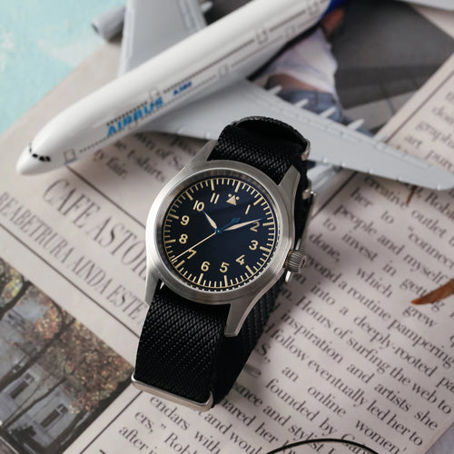 Aeromarq® – Pilot Style VH31 Quartz Watch | 38MM, Sapphire Crystal, Type-A/B Dial, 100M Waterproof