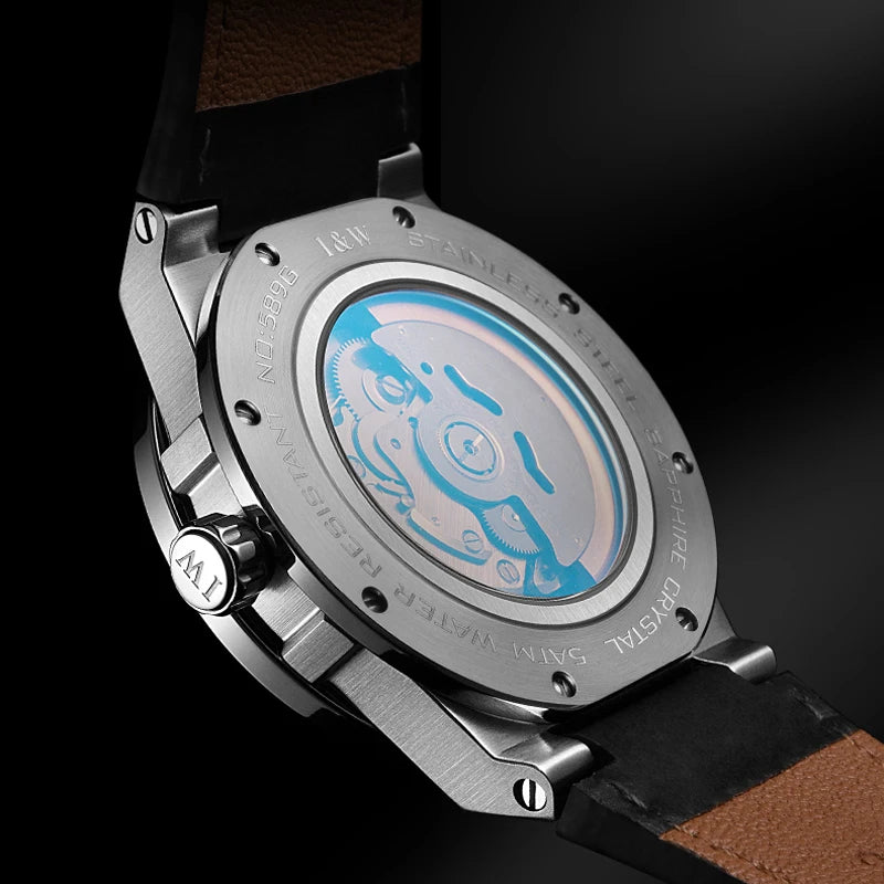 Steelborn® – Men's NH36 Automatic Watch | Date Display, Luminous Dial, Luxury Sport Design, Mechanical Movement