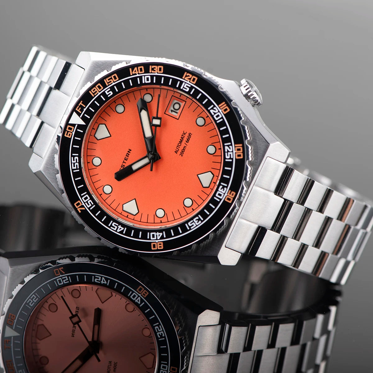 Maridive® – Men's Automatic Diver Watch | NH35 Movement, Ceramic Bezel, Sapphire, Luminous, Jubilee Bracelet, 600T Retro Style