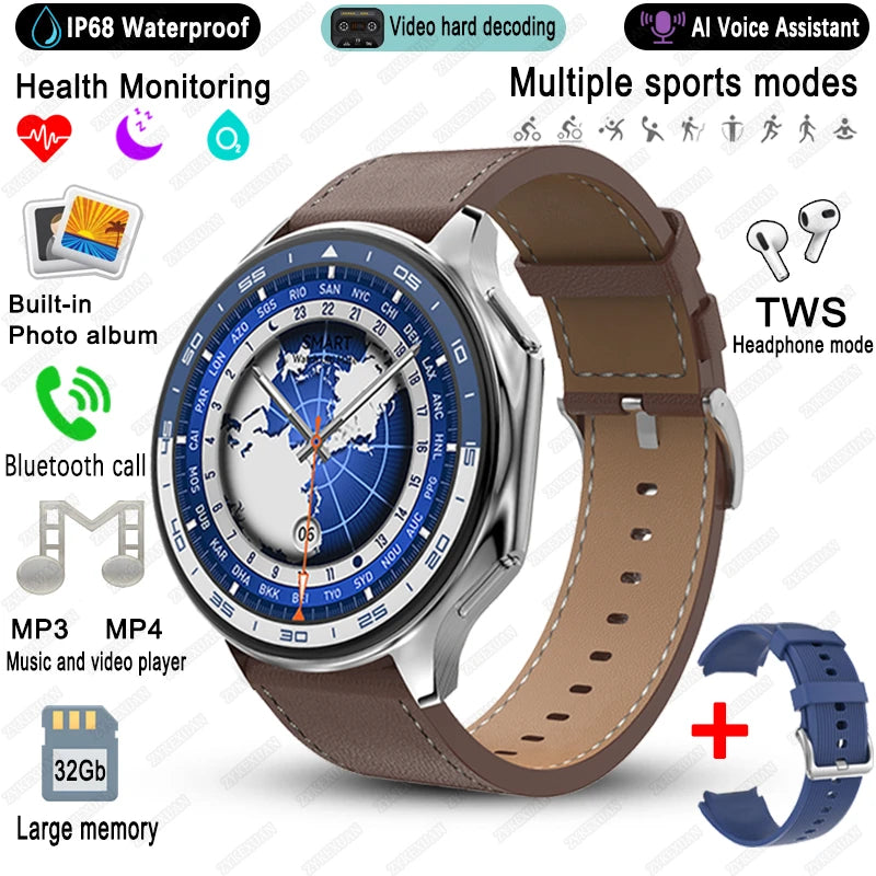 Memorix® – Premium Business Smartwatch with 32GB Storage | Album Sync, Fitness Tracker, Waterproof, iOS & Android Compatible