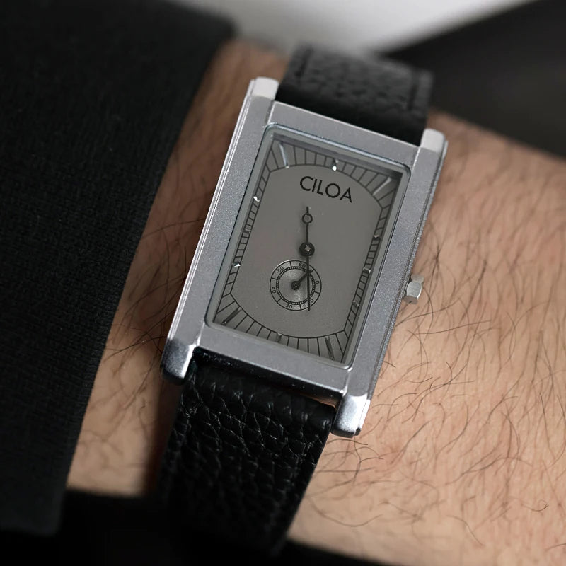 Valtren® – Ducare Square | Luxury Tank-Style Watch for Men with Quartz or Automatic Movement – Vintage Elegance for Gentlemen