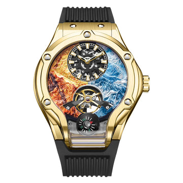 Montavex® – Skeleton Automatic Watch for Men | Hollow Mechanical Design, Mountain Inspired Luxury Style