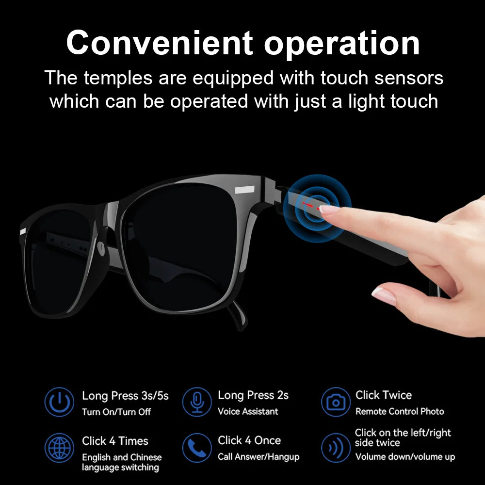 Bluvex® – Smart Sunglasses with Blue Light Protection & Audio | Bluetooth Calling, Music Player, UV Protection