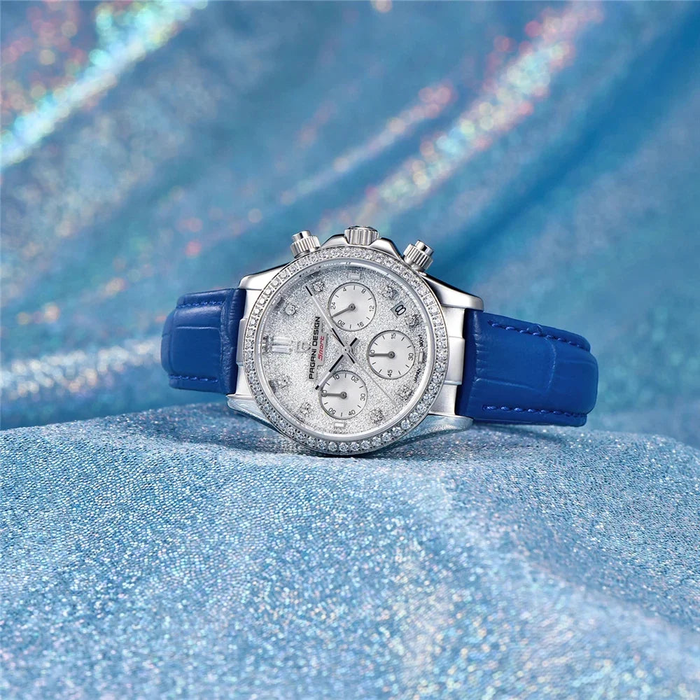 Velassia® – Classic Sapphire Quartz Watch for Women | 36MM, Japan Movement, 100M Waterproof, Elegant Dress Design